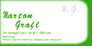 marton grafl business card